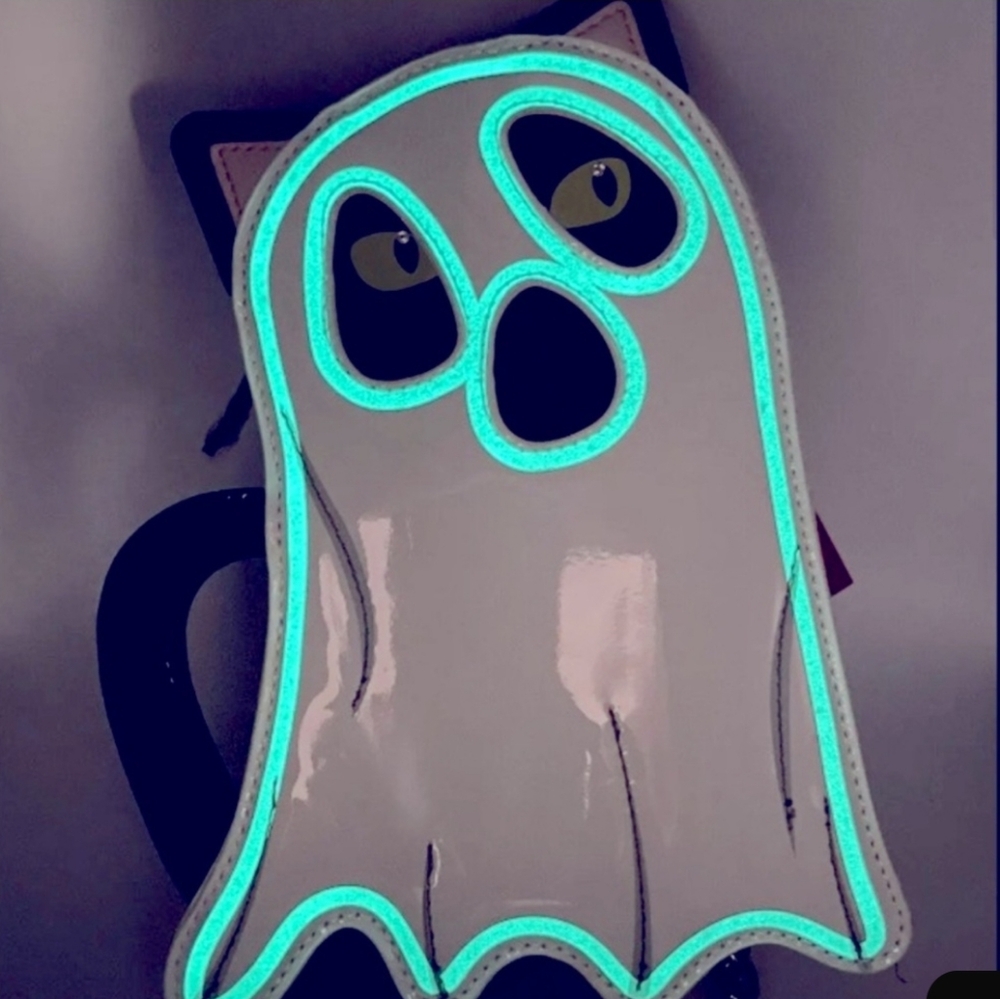 NWT Betsy Johnson Ghost Cat Crossbody Bag. - Picture 2 of 4